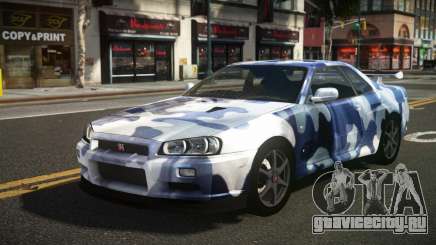 Nissan Skyline R34 Heroshi S10 для GTA 4