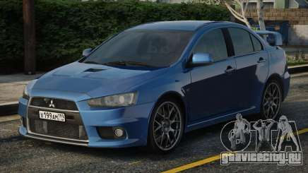 Mitsubishi Lancer Evolution Blu для GTA San Andreas