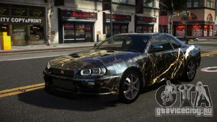 Nissan Skyline R34 Heroshi S9 для GTA 4