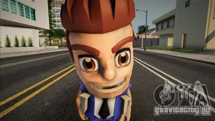 Barry Steakfries from Jetpack Joyride Skin для GTA San Andreas