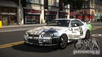 Nissan Skyline R34 Heroshi S7 для GTA 4