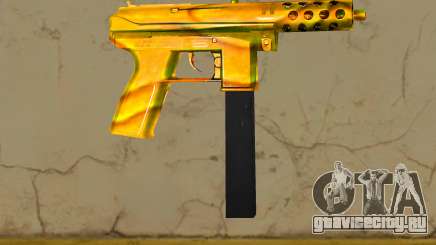 Tec-9 Texture Gold для GTA Vice City