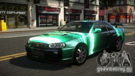 Nissan Skyline R34 Heroshi S3 для GTA 4