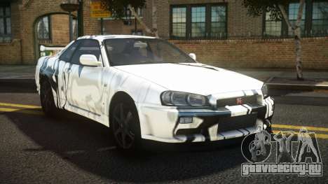 Nissan Skyline R34 Niohashi S14 для GTA 4