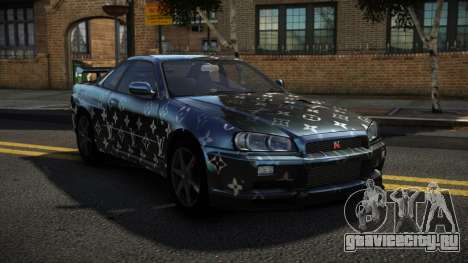 Nissan Skyline R34 Niohashi S5 для GTA 4