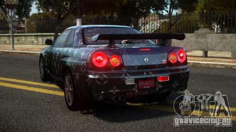 Nissan Skyline R34 Niohashi S5 для GTA 4