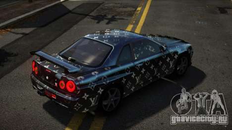 Nissan Skyline R34 Niohashi S5 для GTA 4