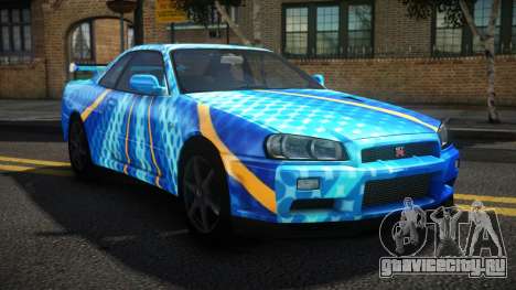 Nissan Skyline R34 Niohashi S7 для GTA 4