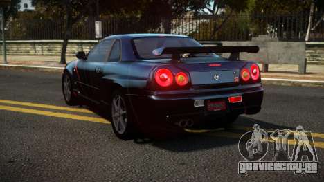 Nissan Skyline R34 Niohashi S9 для GTA 4