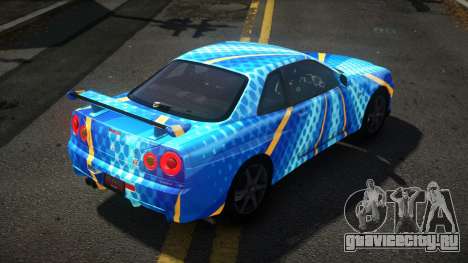 Nissan Skyline R34 Niohashi S7 для GTA 4