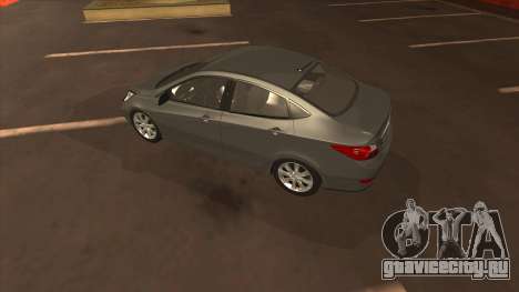 Hyundai Solaris (2011) для GTA San Andreas