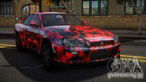 Nissan Skyline R34 Niohashi S6 для GTA 4