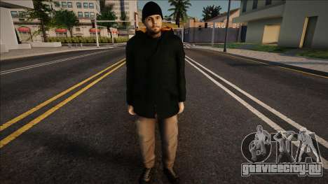 Молодой парень в шапке и парке для GTA San Andreas