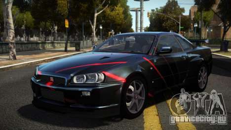 Nissan Skyline R34 Niohashi S9 для GTA 4