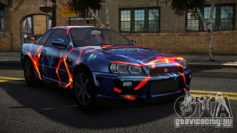 Nissan Skyline R34 Niohashi S10 для GTA 4