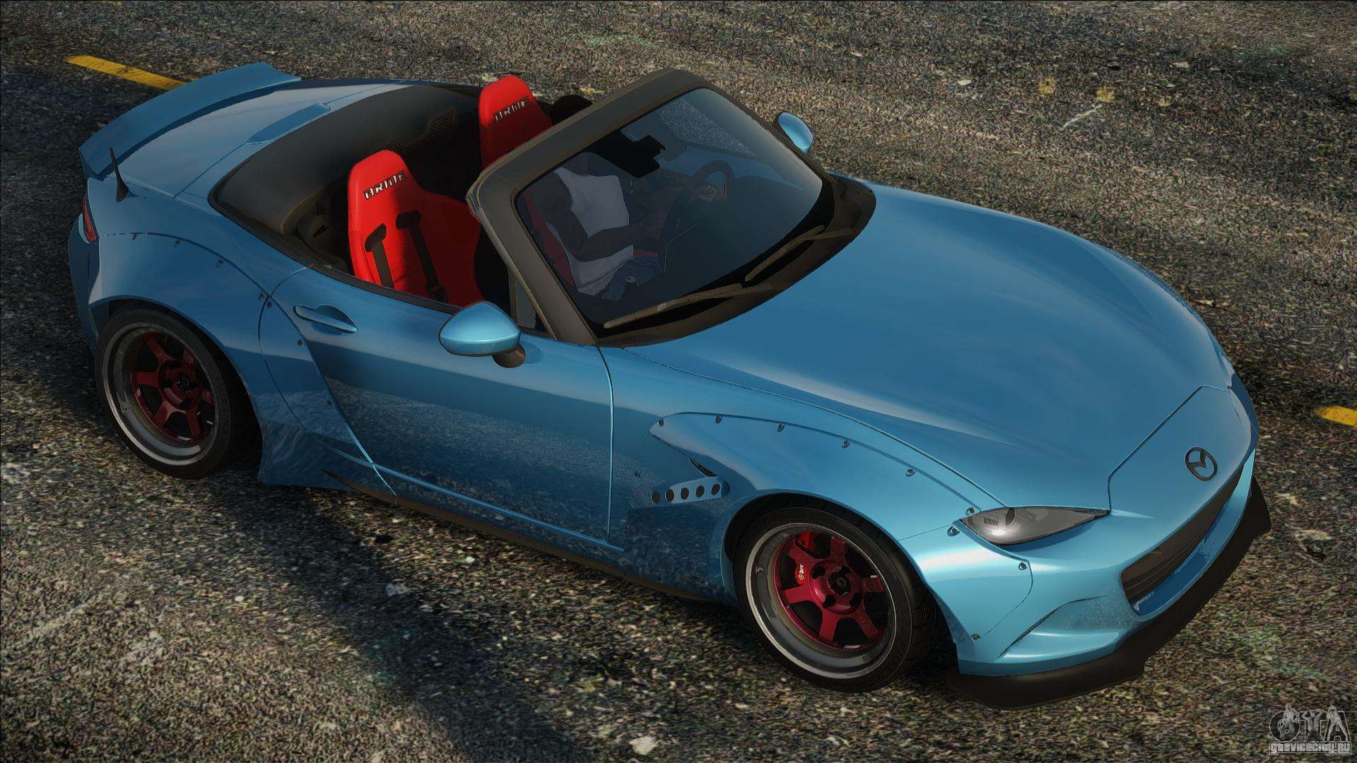 Street Warrior 1:64 Mazda MX5 Miata Pandem Rossa – Modello Auto Diecast JDM, Nuova