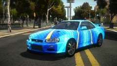 Nissan Skyline R34 Niohashi S7 для GTA 4