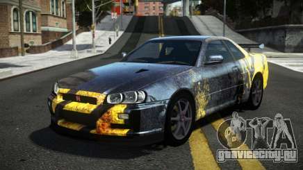 Nissan Skyline R34 Tufusa S8 для GTA 4