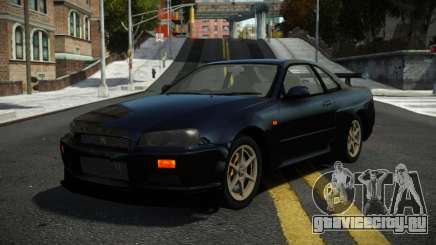 Nissan Skyline R34 Brahmo для GTA 4