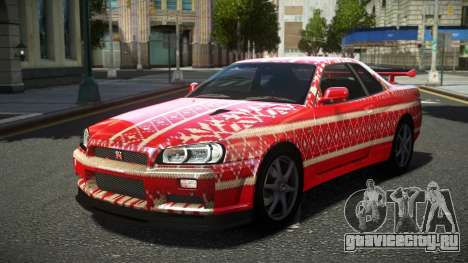 Nissan Skyline R34 Ralokshi S11 для GTA 4