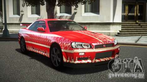 Nissan Skyline R34 Ralokshi S11 для GTA 4