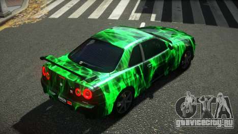 Nissan Skyline R34 Ralokshi S2 для GTA 4