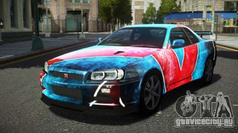 Nissan Skyline R34 Ralokshi S6 для GTA 4