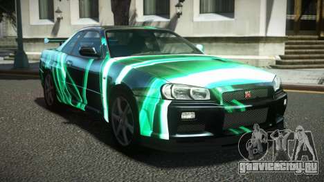 Nissan Skyline R34 Ralokshi S12 для GTA 4