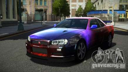 Nissan Skyline R34 Ralokshi S4 для GTA 4