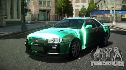 Nissan Skyline R34 Ralokshi S12 для GTA 4