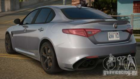 Alfa Romeo Giulia 17th для GTA San Andreas