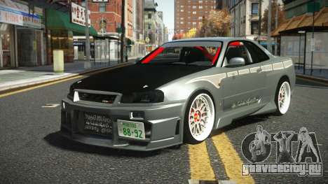 Nissan Skyline R34 Vuzax для GTA 4