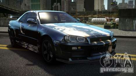 Nissan Skyline R34 Dezro S7 для GTA 4