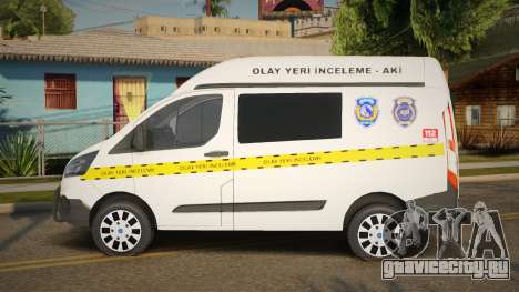 Ford Transit Custom XL Olay Yeri İnceleme для GTA San Andreas