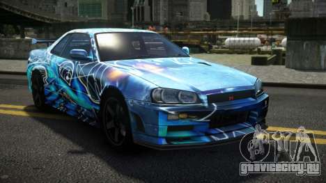 Nissan Skyline R34 Dezro S12 для GTA 4