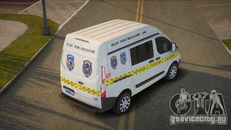 Ford Transit Custom XL Olay Yeri İnceleme для GTA San Andreas