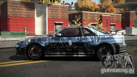 Nissan Skyline R34 Dezro S6 для GTA 4