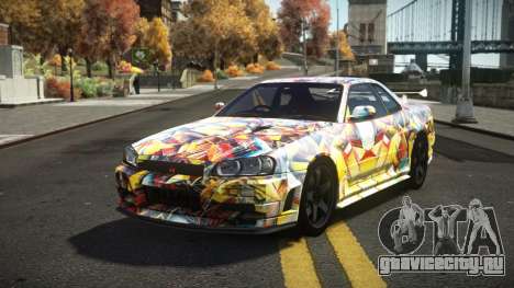 Nissan Skyline R34 Dezro S1 для GTA 4