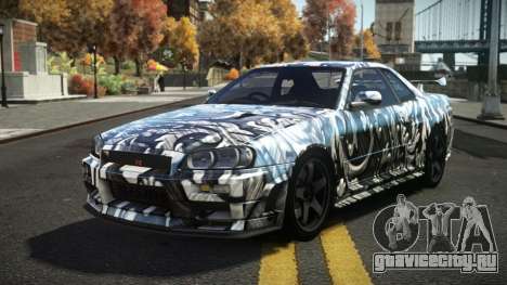 Nissan Skyline R34 Dezro S3 для GTA 4