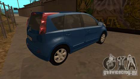 Nissan Note (2011) для GTA San Andreas