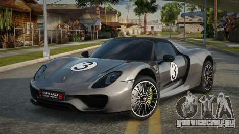 Porsche 918 Spyder V2.1 для GTA San Andreas