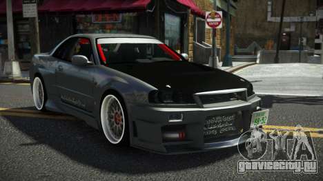 Nissan Skyline R34 Vuzax для GTA 4