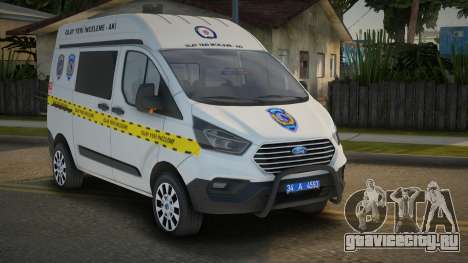 Ford Transit Custom XL Olay Yeri İnceleme для GTA San Andreas