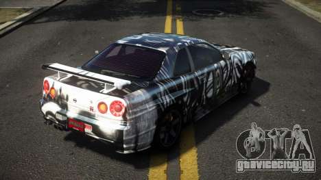 Nissan Skyline R34 Dezro S6 для GTA 4