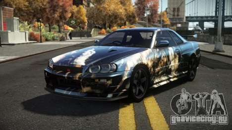 Nissan Skyline R34 Dezro S7 для GTA 4