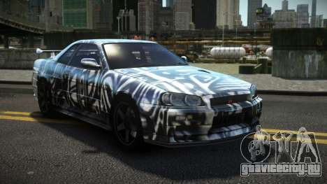 Nissan Skyline R34 Dezro S6 для GTA 4