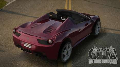Ferrari 458 Spider V2.1 для GTA San Andreas