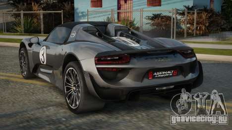Porsche 918 Spyder V2.1 для GTA San Andreas
