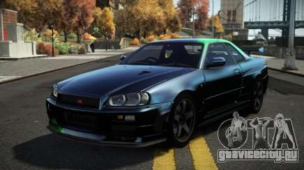 Nissan Skyline R34 Dezro S9 для GTA 4