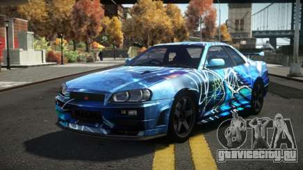 Nissan Skyline R34 Dezro S12 для GTA 4
